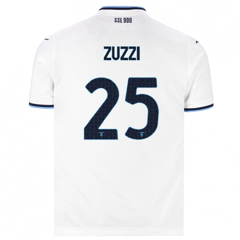 Danxen Enfant Maillot Giorgia Zuzzi #25 Blanc Bleu Marine Tenues Extérieur 2026/27 T-Shirt