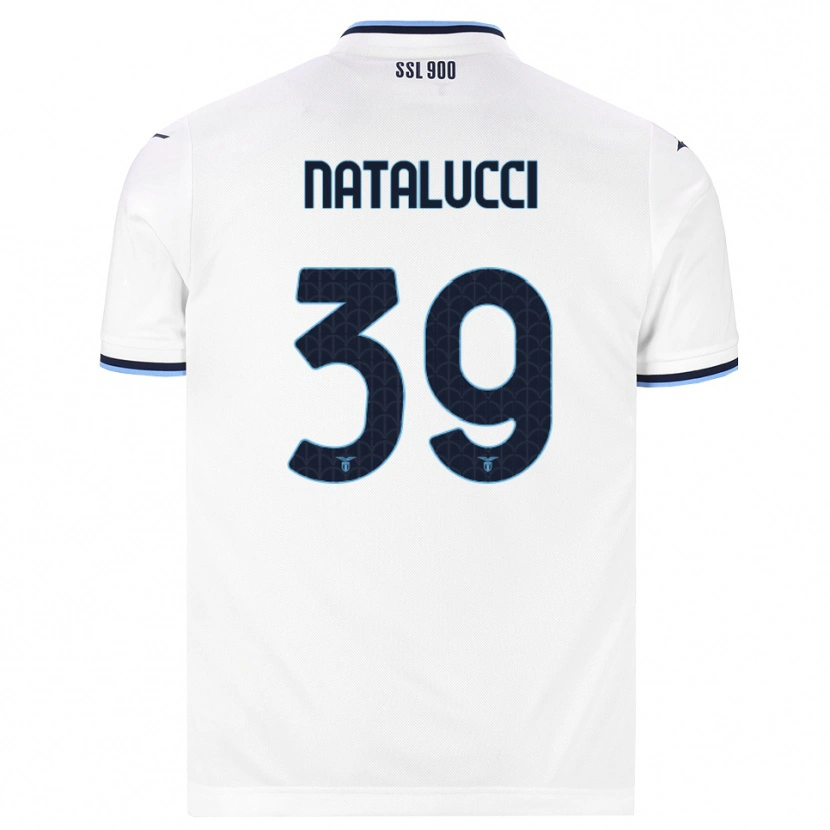 Danxen Enfant Maillot Serena Natalucci #39 Blanc Bleu Marine Tenues Extérieur 2026/27 T-Shirt