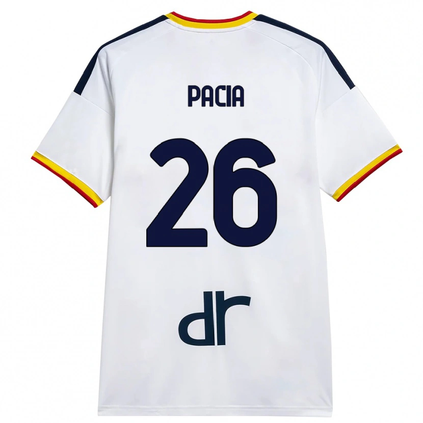 Danxen Enfant Maillot Fabiano Pacia #26 Blanc Jaune Rouge Tenues Extérieur 2026/27 T-Shirt