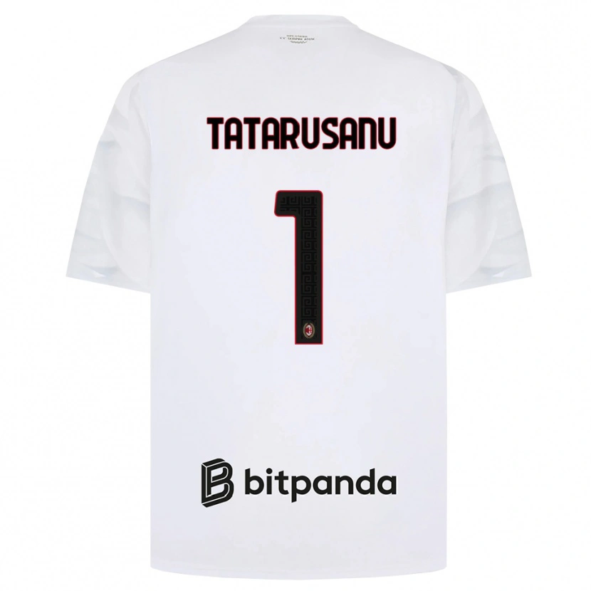 Danxen Enfant Maillot Ciprian Tatarusanu #1 Blanc Rouge Noir Tenues Extérieur 2026/27 T-Shirt