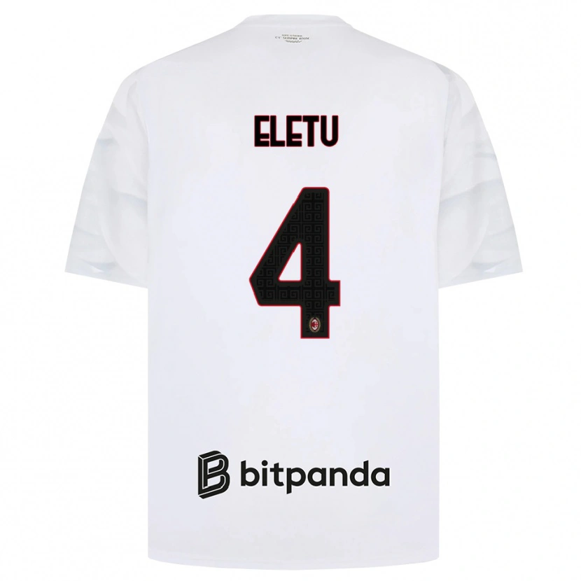 Danxen Enfant Maillot Victor Eletu #4 Blanc Rouge Noir Tenues Extérieur 2026/27 T-Shirt