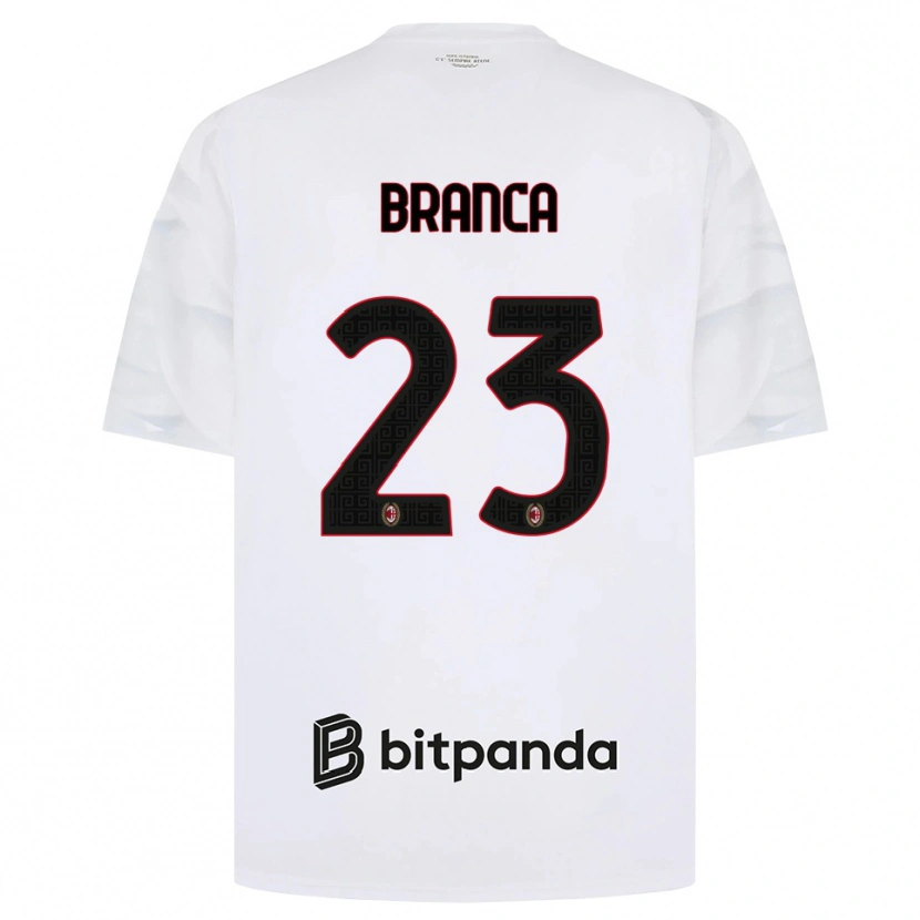 Danxen Enfant Maillot Simone Branca #23 Blanc Rouge Noir Tenues Extérieur 2026/27 T-Shirt