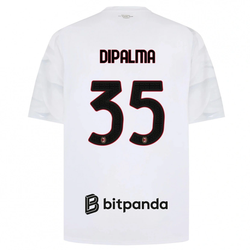Danxen Enfant Maillot Matteo Dipalma #35 Blanc Rouge Noir Tenues Extérieur 2026/27 T-Shirt
