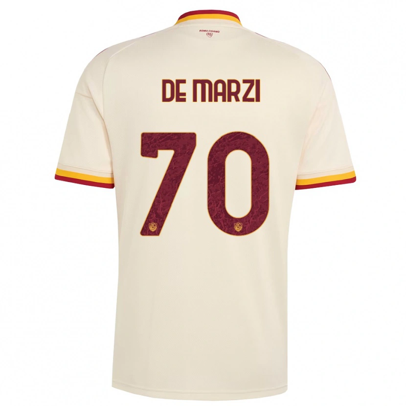 Danxen Enfant Maillot Giorgio De Marzi #70 Champagne Rouge Jaune Tenues Extérieur 2026/27 T-Shirt
