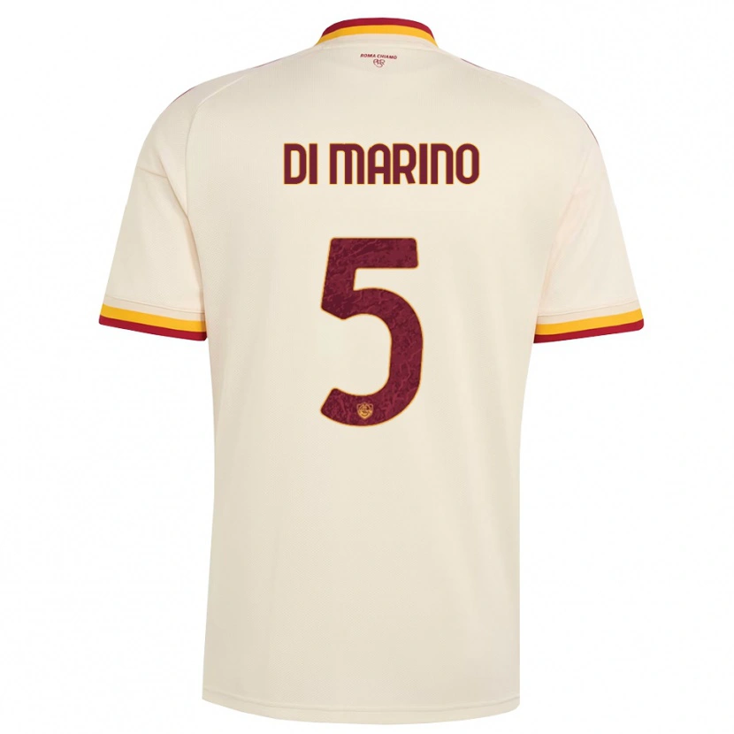 Danxen Enfant Maillot Baldo Di Marino #5 Champagne Rouge Jaune Tenues Extérieur 2026/27 T-Shirt