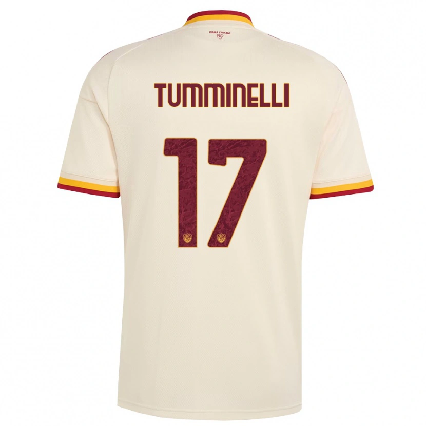 Danxen Enfant Maillot Gianmarco Tumminelli #17 Champagne Rouge Jaune Tenues Extérieur 2026/27 T-Shirt