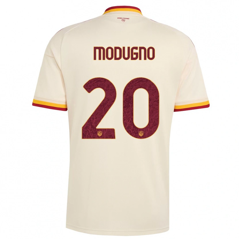 Danxen Enfant Maillot Emanuele Modugno #20 Champagne Rouge Jaune Tenues Extérieur 2026/27 T-Shirt