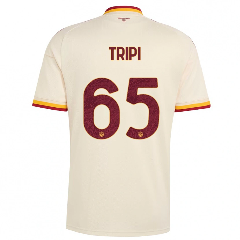 Danxen Enfant Maillot Filippo Tripi #65 Champagne Rouge Jaune Tenues Extérieur 2026/27 T-Shirt
