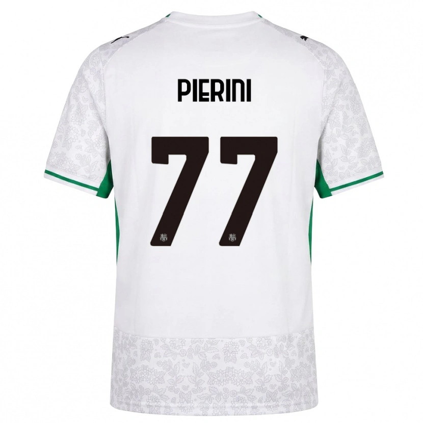 Danxen Enfant Maillot Nicholas Pierini #77 Blanc Noir Vert Tenues Extérieur 2026/27 T-Shirt