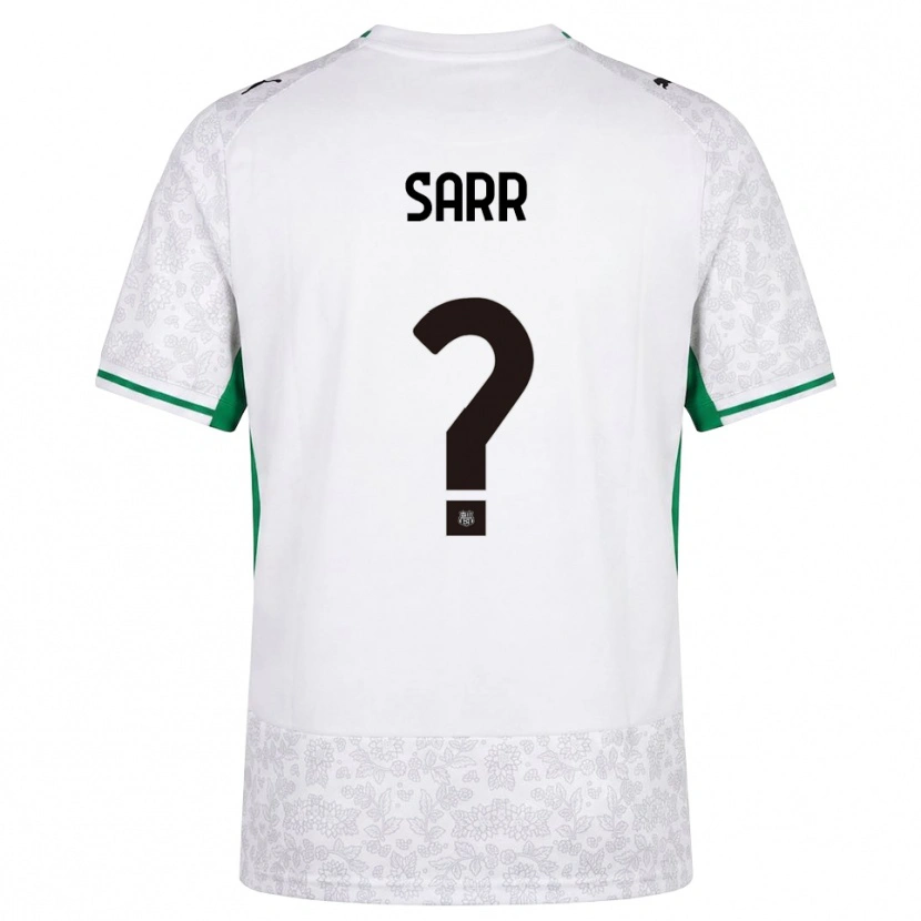 Danxen Enfant Maillot Demba Sarr #0 Blanc Noir Vert Tenues Extérieur 2026/27 T-Shirt
