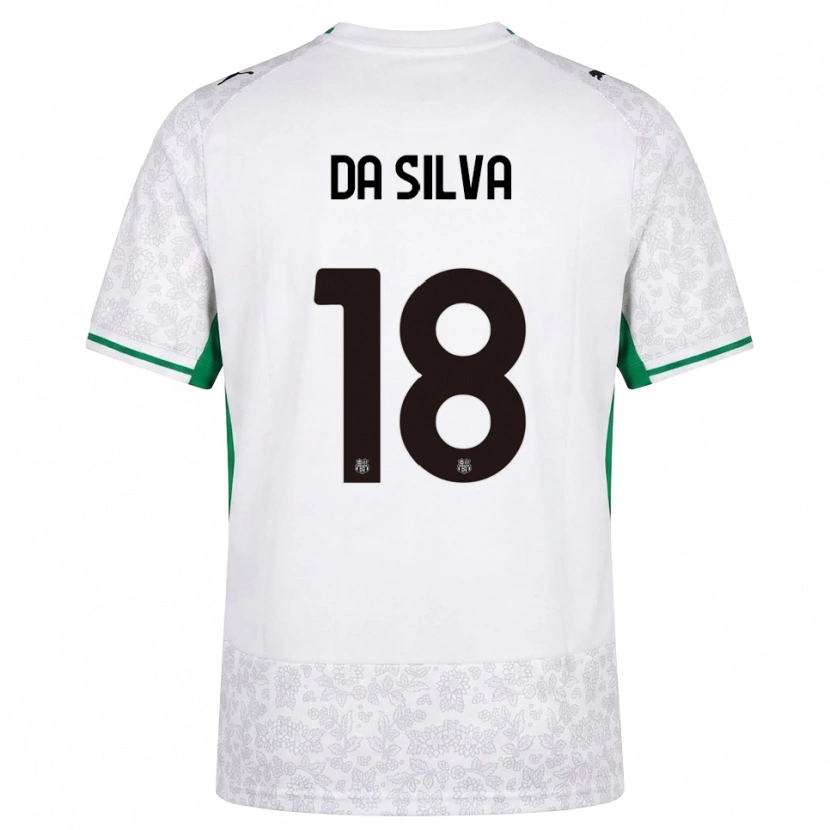 Danxen Enfant Maillot Ivan Da Silva #18 Blanc Noir Vert Tenues Extérieur 2026/27 T-Shirt