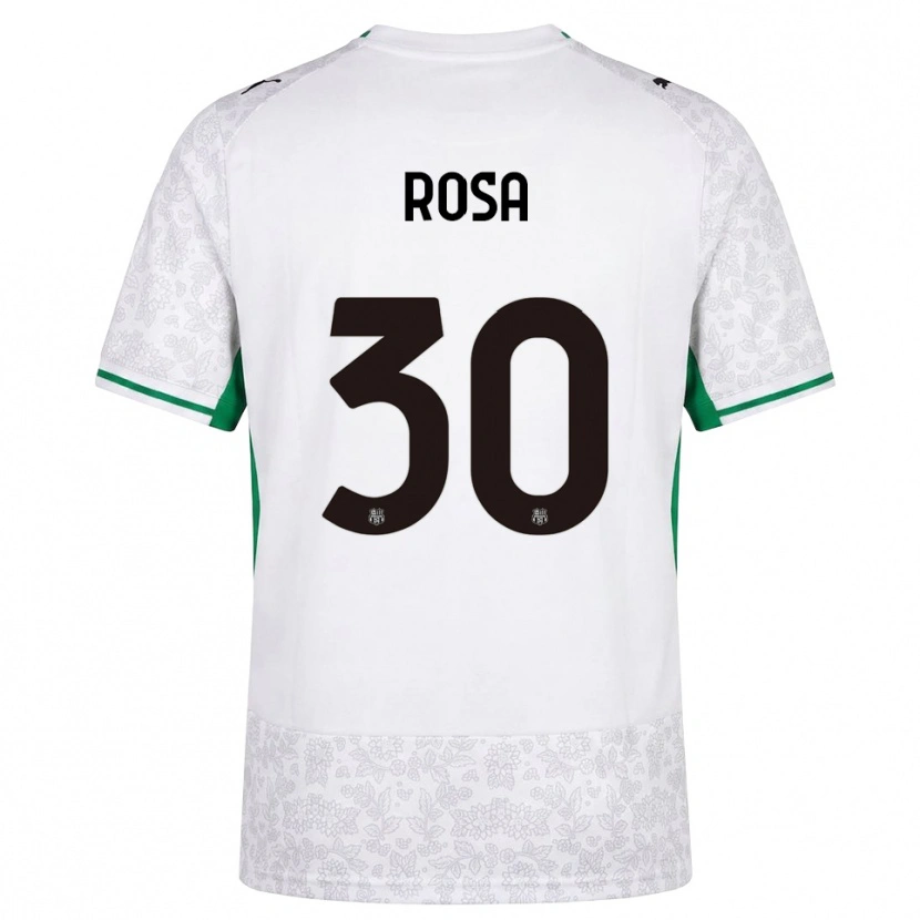 Danxen Enfant Maillot Enrico Rosa #30 Blanc Noir Vert Tenues Extérieur 2026/27 T-Shirt