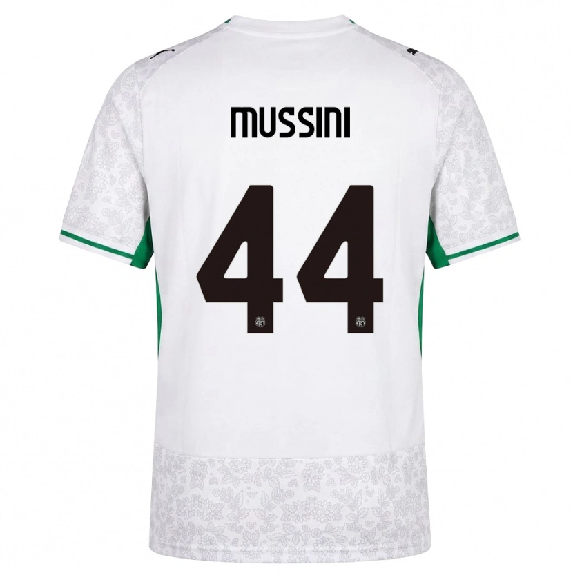 Danxen Enfant Maillot Andrea Mussini #44 Blanc Noir Vert Tenues Extérieur 2026/27 T-Shirt