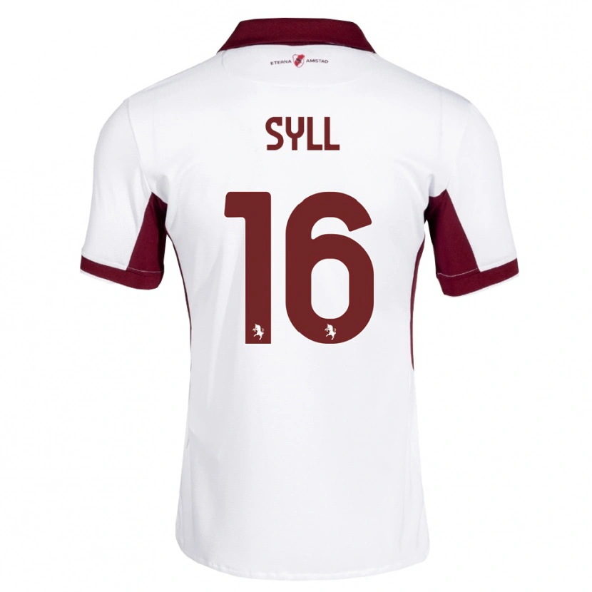 Danxen Enfant Maillot Omar Syll #16 Bourgogne Blanc Rouge Tenues Extérieur 2026/27 T-Shirt