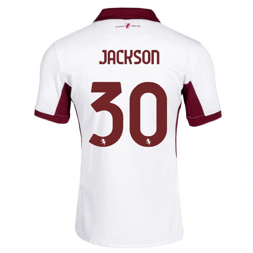 Danxen Enfant Maillot Michael Jackson #30 Bourgogne Blanc Rouge Tenues Extérieur 2026/27 T-Shirt