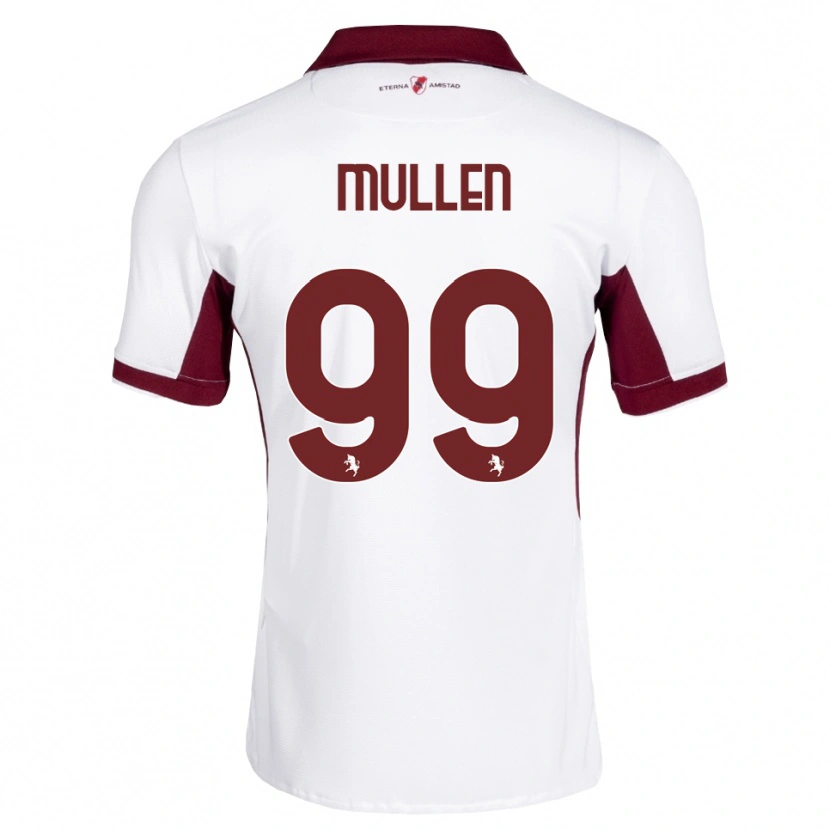 Danxen Enfant Maillot Senan Mullen #99 Bourgogne Blanc Rouge Tenues Extérieur 2026/27 T-Shirt