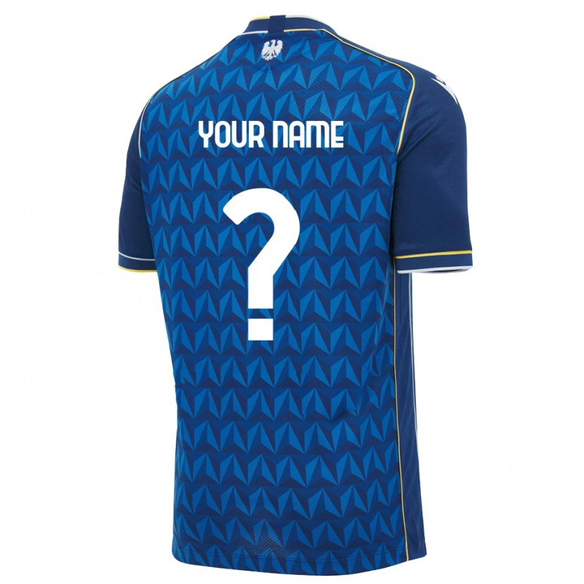 Danxen Enfant Maillot Votre Nom #0 Bleu Roi Blanc Bleu Tenues Extérieur 2026/27 T-Shirt