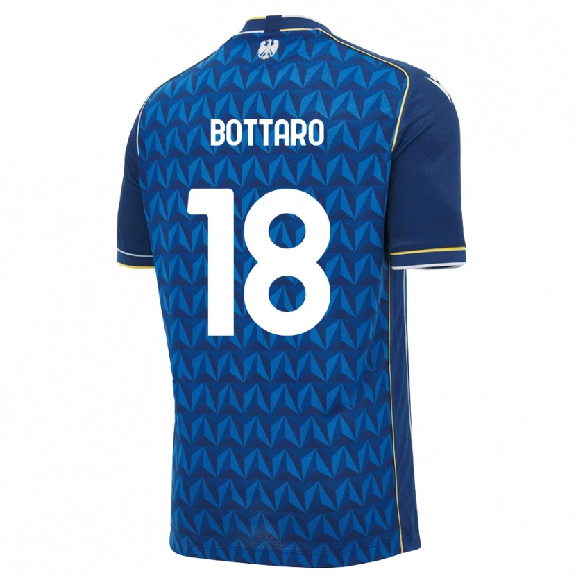 Danxen Enfant Maillot Leonardo Bottaro #18 Bleu Roi Blanc Bleu Tenues Extérieur 2026/27 T-Shirt