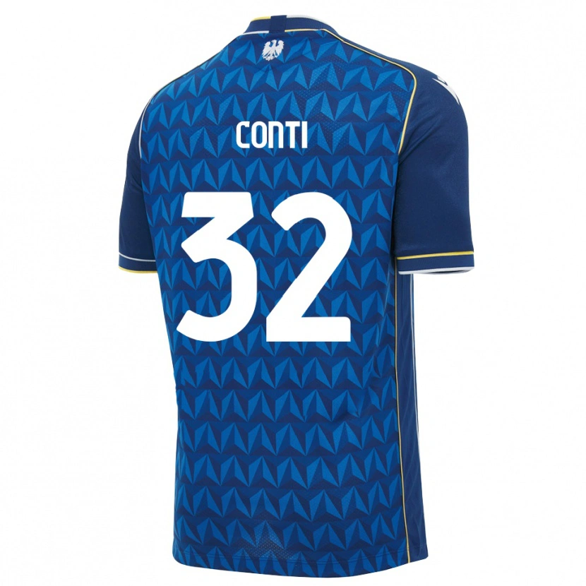 Danxen Enfant Maillot Manuel Conti #32 Bleu Roi Blanc Bleu Tenues Extérieur 2026/27 T-Shirt