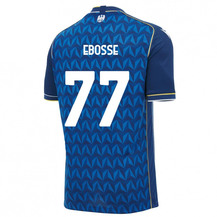 Danxen Enfant Maillot Enzo Ebosse #77 Bleu Roi Blanc Bleu Tenues Extérieur 2026/27 T-Shirt
