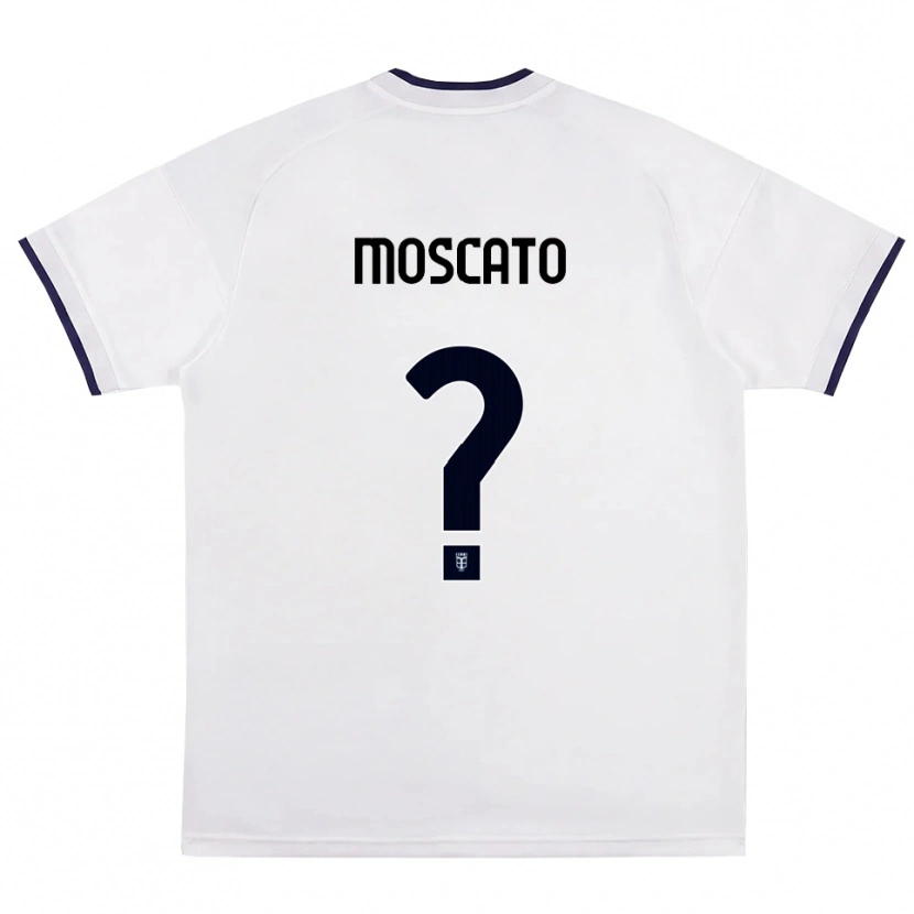 Danxen Enfant Maillot Matteo Moscato #0 Blanc Rouge Bleu Royal Tenues Extérieur 2026/27 T-Shirt