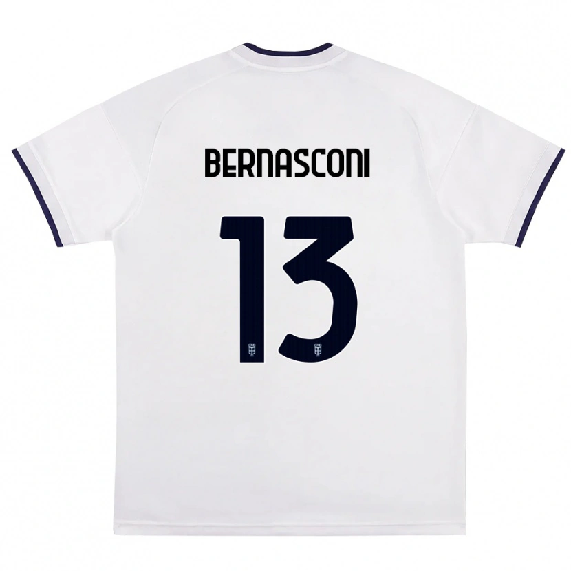 Danxen Enfant Maillot Enea Bernasconi #13 Blanc Rouge Bleu Royal Tenues Extérieur 2026/27 T-Shirt