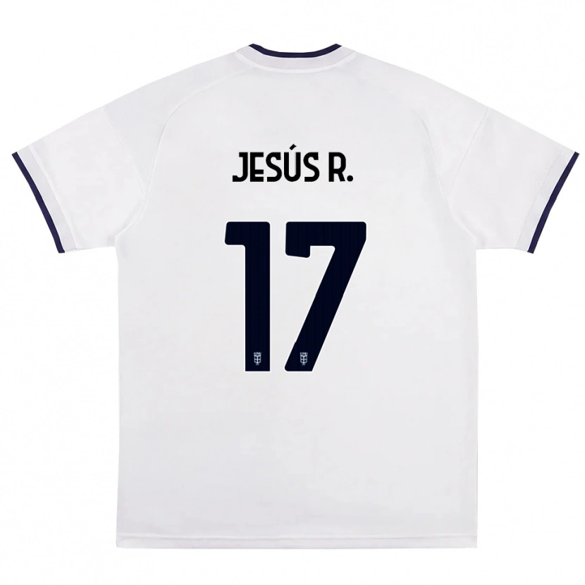 Danxen Enfant Maillot Jesús Rodríguez #17 Blanc Rouge Bleu Royal Tenues Extérieur 2026/27 T-Shirt