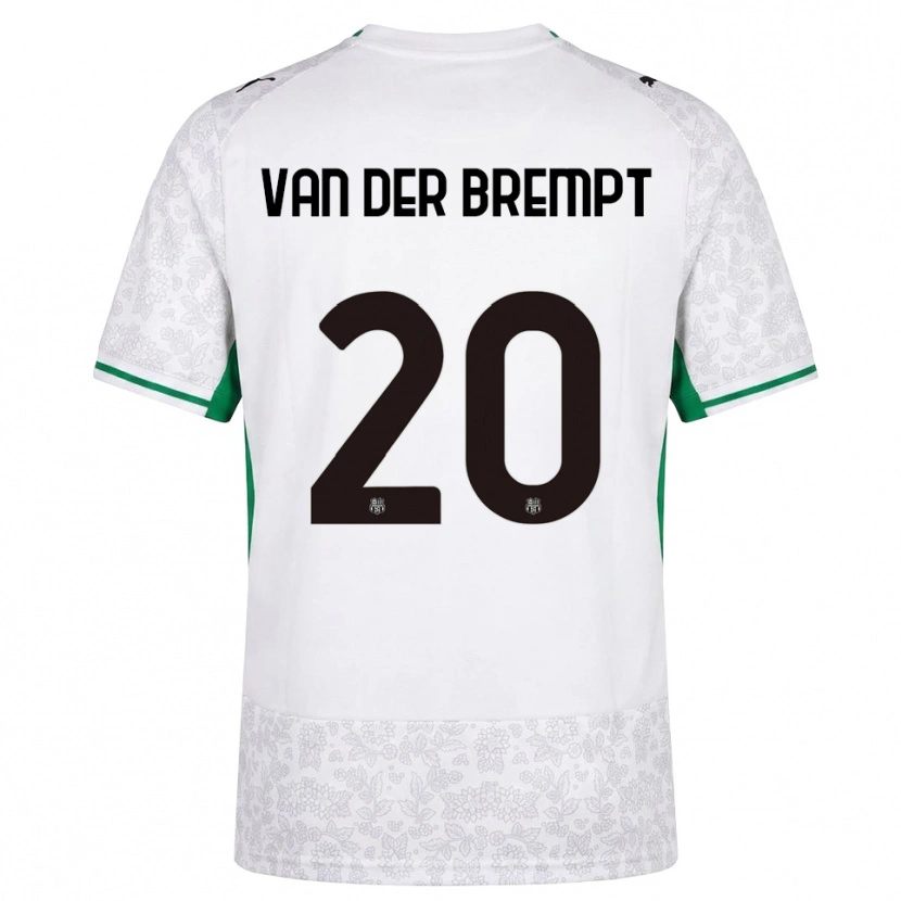 Danxen Enfant Maillot Ignace Van Der Brempt #20 Blanc Noir Vert Tenues Extérieur 2026/27 T-Shirt