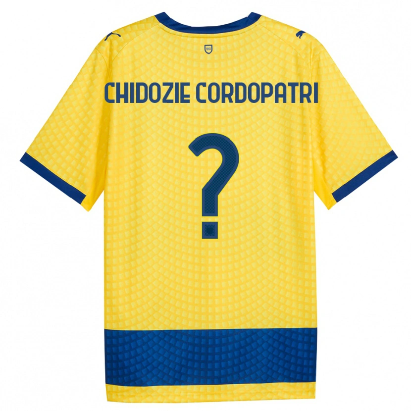 Danxen Enfant Maillot Mark Chidozie Cordopatri #0 Jaune Bleu Noir Tenues Extérieur 2026/27 T-Shirt