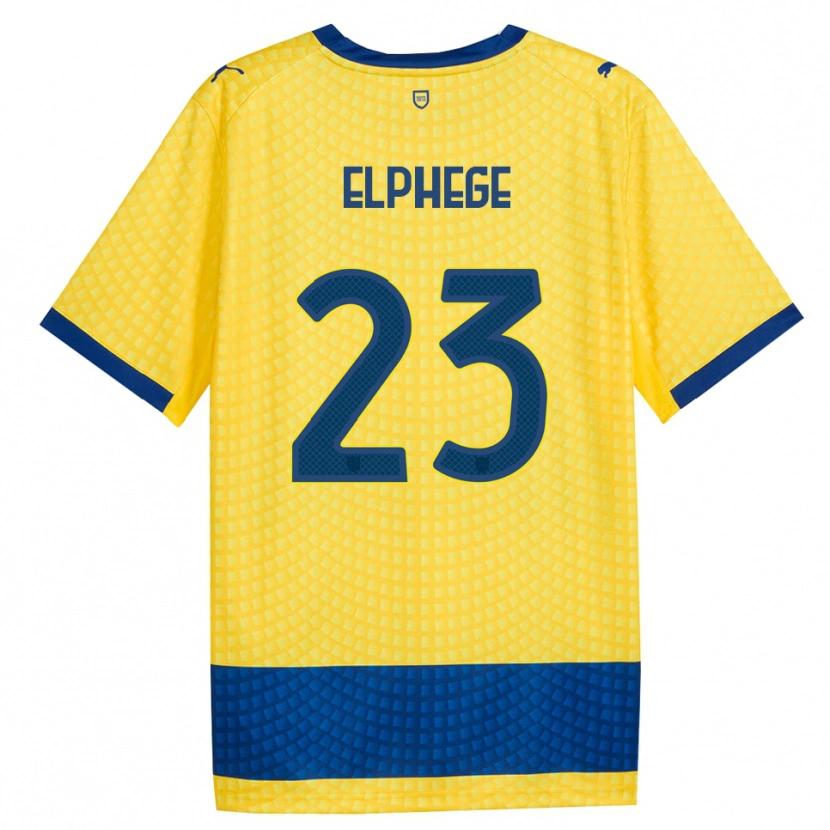 Danxen Enfant Maillot Nesta Elphege #23 Jaune Bleu Noir Tenues Extérieur 2026/27 T-Shirt