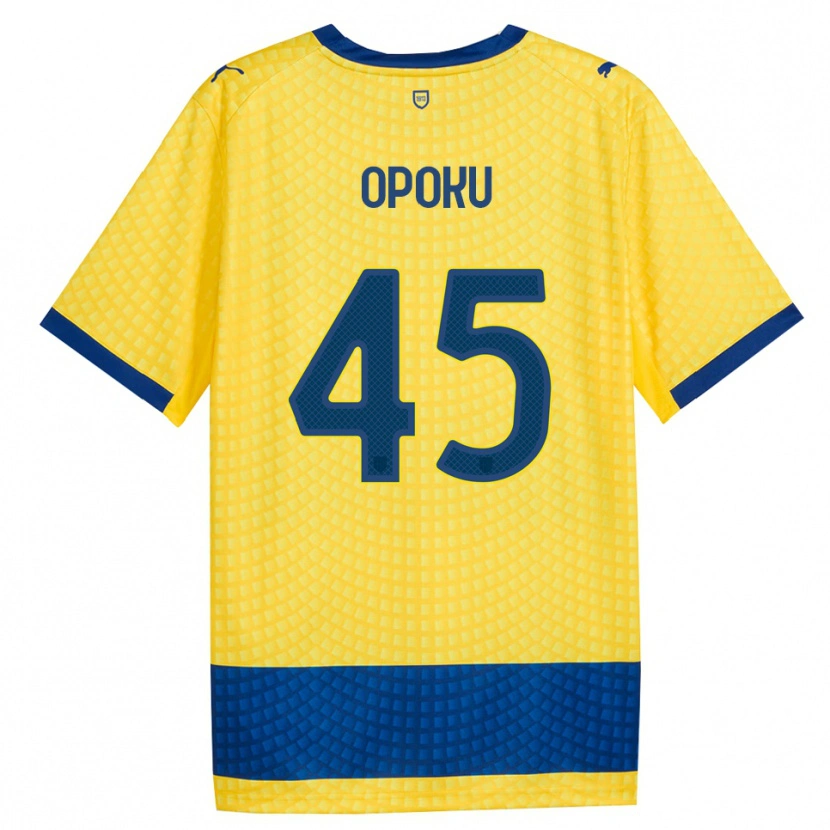 Danxen Enfant Maillot Mama Opoku #45 Jaune Bleu Noir Tenues Extérieur 2026/27 T-Shirt