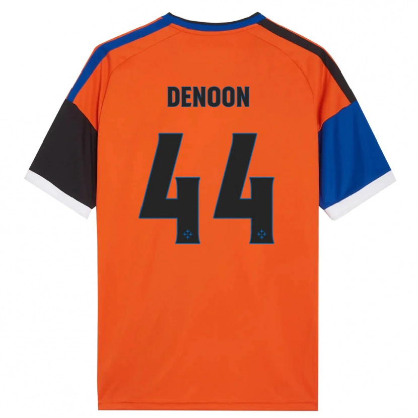 Danxen Enfant Maillot Daniel Denoon #44 Orange Bleu Noir Blanc Tenues Extérieur 2026/27 T-Shirt