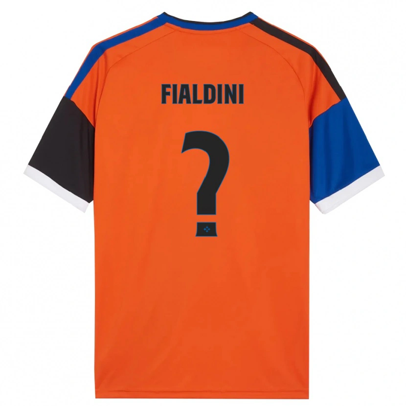 Danxen Enfant Maillot Filippo Fialdini #0 Orange Bleu Noir Blanc Tenues Extérieur 2026/27 T-Shirt