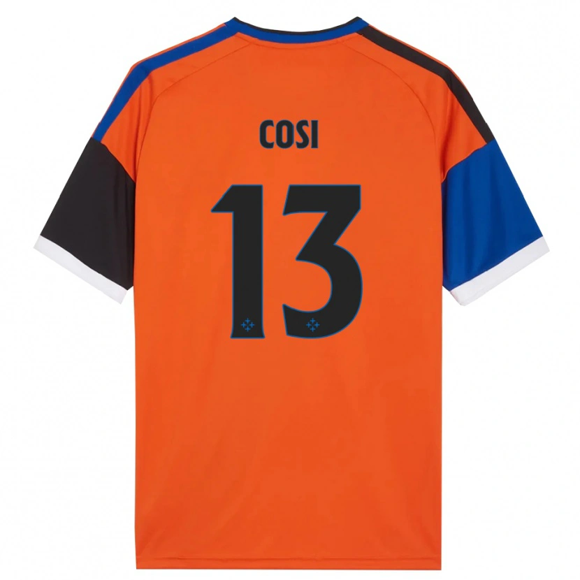 Danxen Enfant Maillot Tommaso Cosi #13 Orange Bleu Noir Blanc Tenues Extérieur 2026/27 T-Shirt