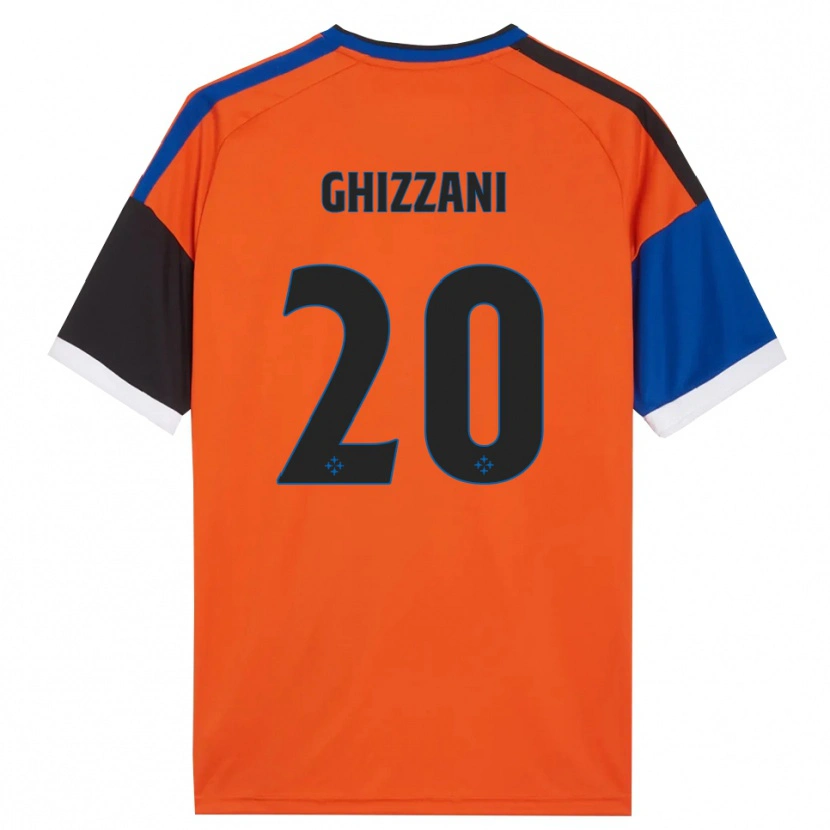 Danxen Enfant Maillot Lapo Ghizzani #20 Orange Bleu Noir Blanc Tenues Extérieur 2026/27 T-Shirt