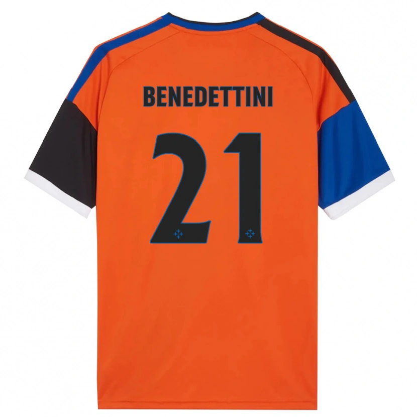 Danxen Enfant Maillot Filippo Benedettini #21 Orange Bleu Noir Blanc Tenues Extérieur 2026/27 T-Shirt