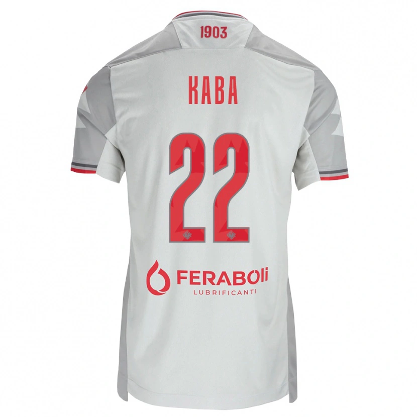 Danxen Enfant Maillot Karamoko Kaba #22 Gris Blanc Rouge Tenues Extérieur 2026/27 T-Shirt