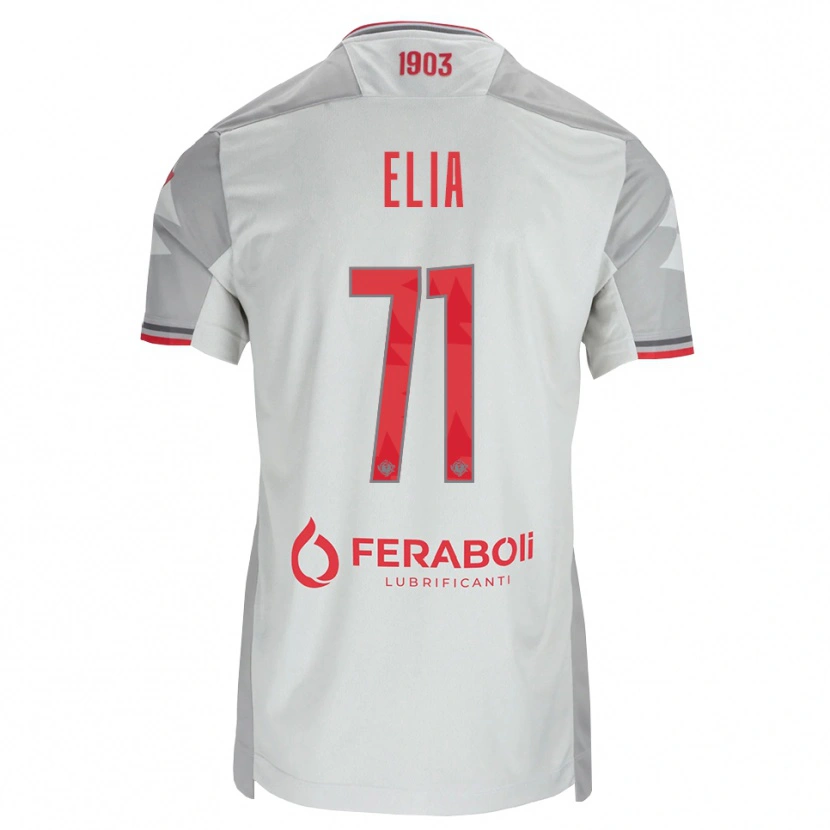 Danxen Enfant Maillot Salvatore Elia #71 Gris Blanc Rouge Tenues Extérieur 2026/27 T-Shirt