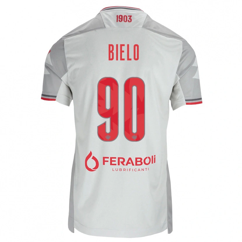 Danxen Enfant Maillot Manu Bielo #90 Gris Blanc Rouge Tenues Extérieur 2026/27 T-Shirt