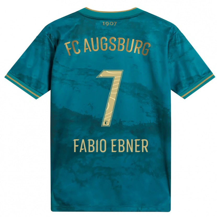 Danxen Enfant Maillot Fabio Ebner #7 Vert Marron Tenues Extérieur 2026/27 T-Shirt