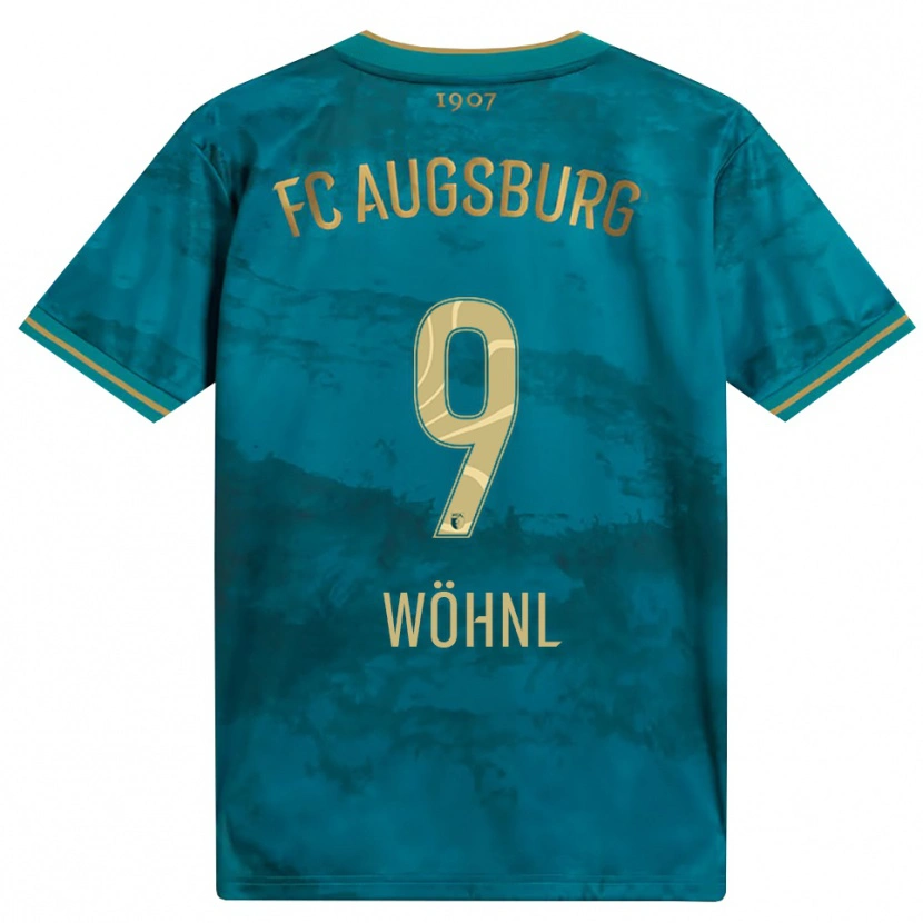 Danxen Enfant Maillot Tobias Wöhnl #9 Vert Marron Tenues Extérieur 2026/27 T-Shirt