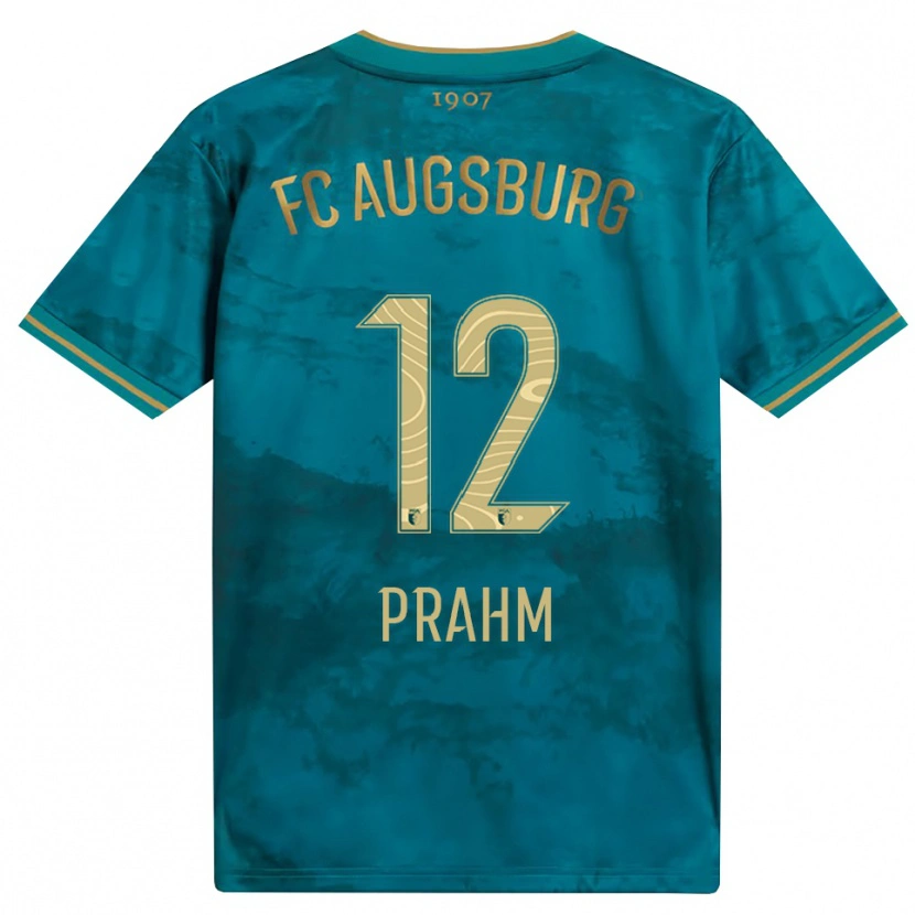 Danxen Enfant Maillot Djego Prahm #12 Vert Marron Tenues Extérieur 2026/27 T-Shirt