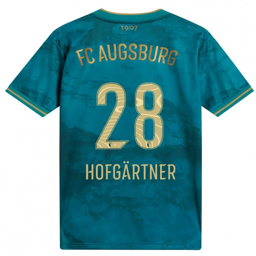 Danxen Enfant Maillot Hendrik Hofgärtner #28 Vert Marron Tenues Extérieur 2026/27 T-Shirt