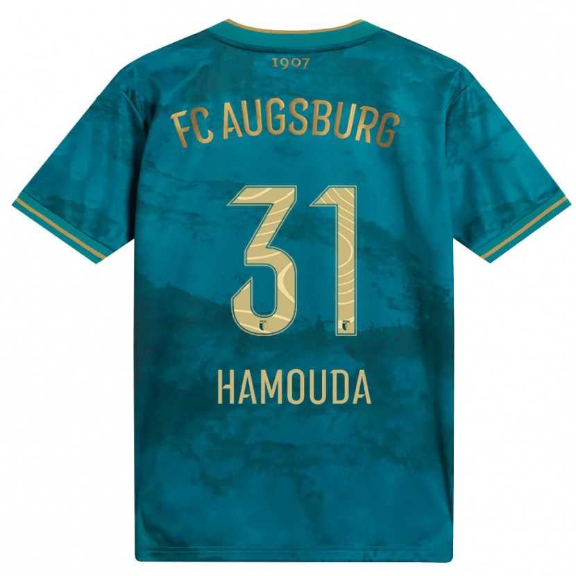 Danxen Enfant Maillot Hania Hamouda #31 Vert Marron Tenues Extérieur 2026/27 T-Shirt