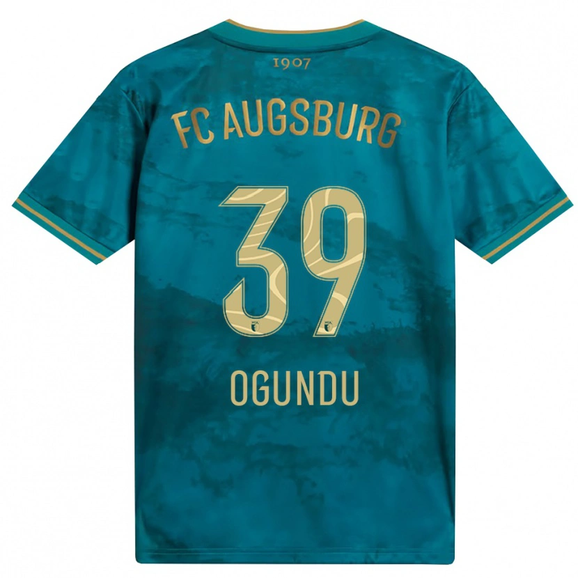 Danxen Enfant Maillot Uchenna Ogundu #39 Vert Marron Tenues Extérieur 2026/27 T-Shirt