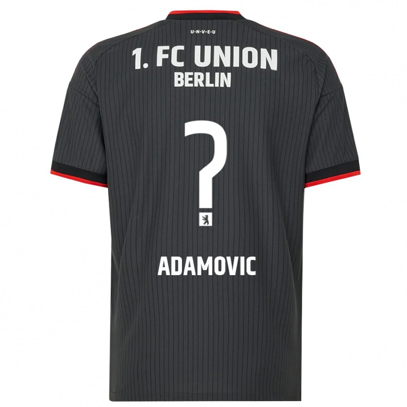 Danxen Enfant Maillot Levin Adamovic #0 Noir Blanc Rouge Tenues Extérieur 2026/27 T-Shirt