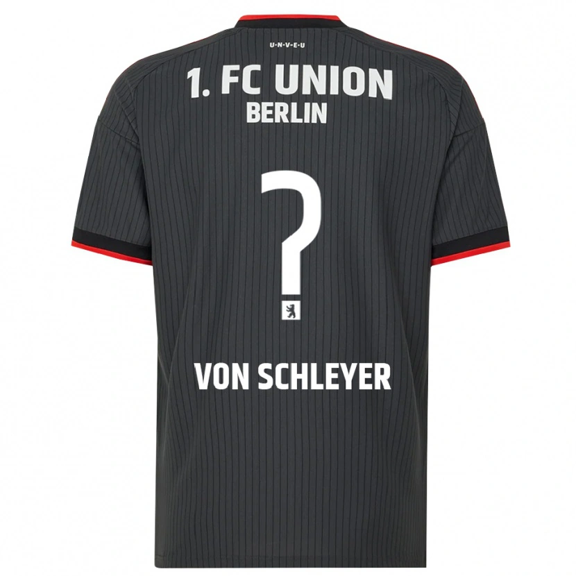 Danxen Enfant Maillot Leopold Von Schleyer #0 Noir Blanc Rouge Tenues Extérieur 2026/27 T-Shirt
