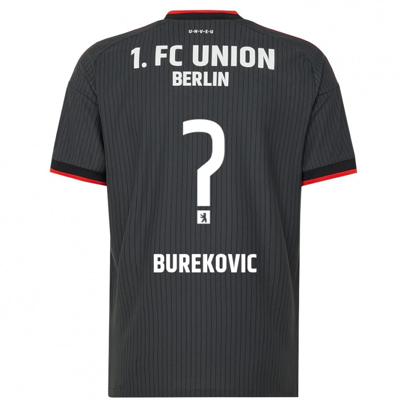 Danxen Enfant Maillot Adin Burekovic #0 Noir Blanc Rouge Tenues Extérieur 2026/27 T-Shirt