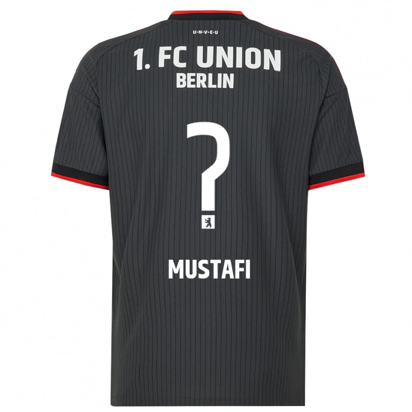 Danxen Enfant Maillot Adel Mustafi #0 Noir Blanc Rouge Tenues Extérieur 2026/27 T-Shirt