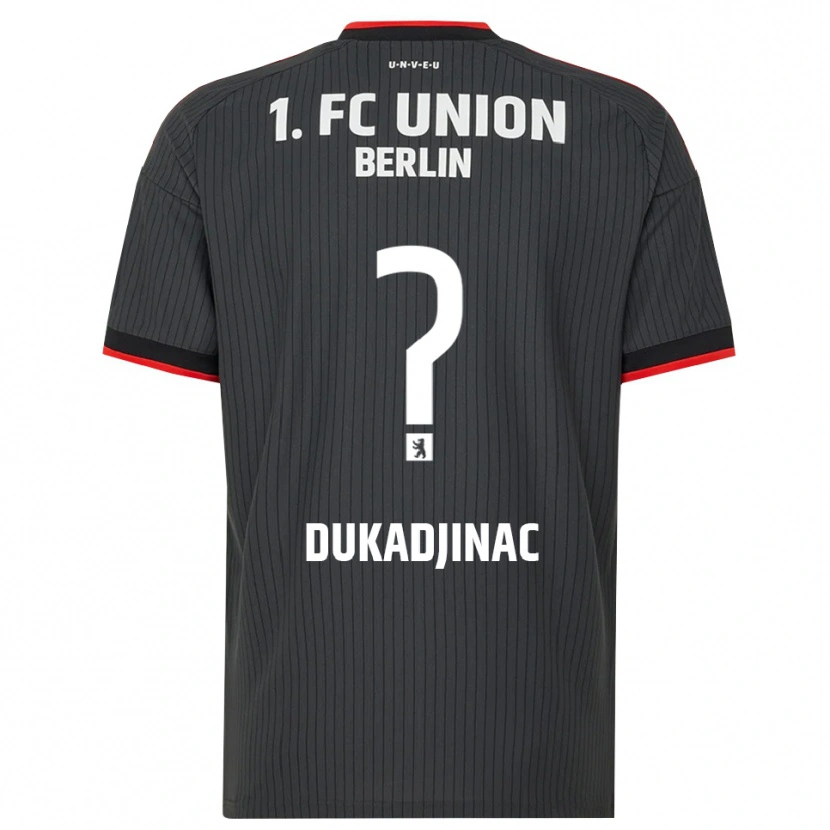 Danxen Enfant Maillot Tarik Dukadjinac #0 Noir Blanc Rouge Tenues Extérieur 2026/27 T-Shirt
